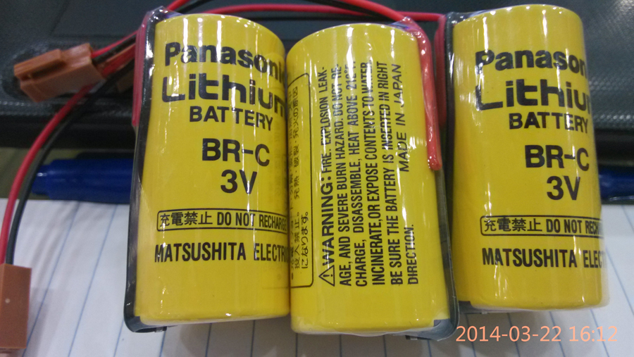 BR-C Lithium battery for Panasonic PLC numerical control and IPC 3V