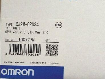 CJ2M-CPU34 PLC OMRON CPU EtherNet/IP 30K steps Original brand new