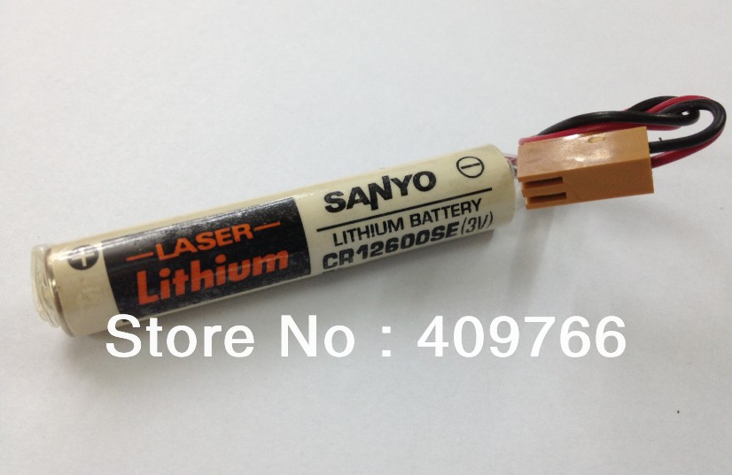 CR12600SE Lithium battery for SANYO PLC without plug 3.0V