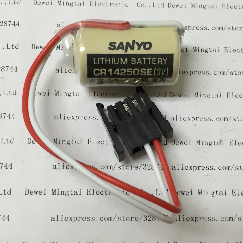 CR14250SE Lithium battery for SANYO PLC without plug 3.0V