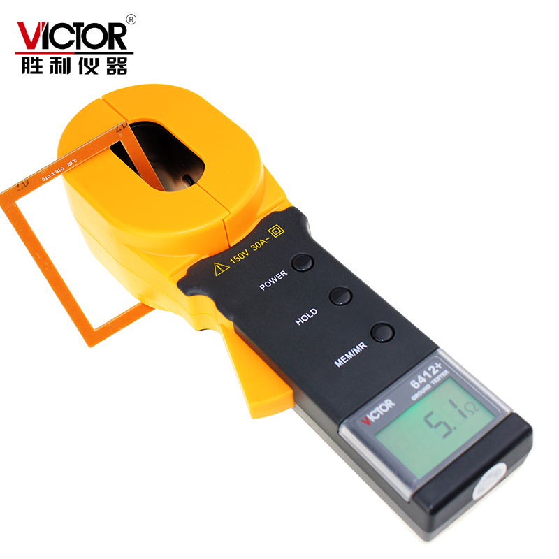 Clamp ground Tester Clamp Ground Resistance Tester VC6412+ VICTOR