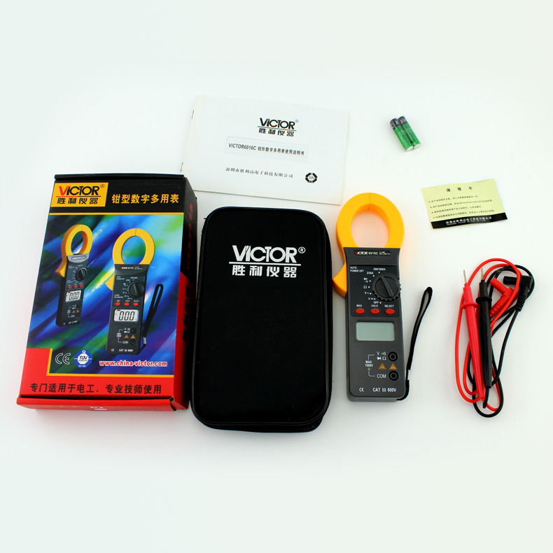 Clamp meter  AC 2A/20A/200A/1000A  VC6016C+ VICTOR