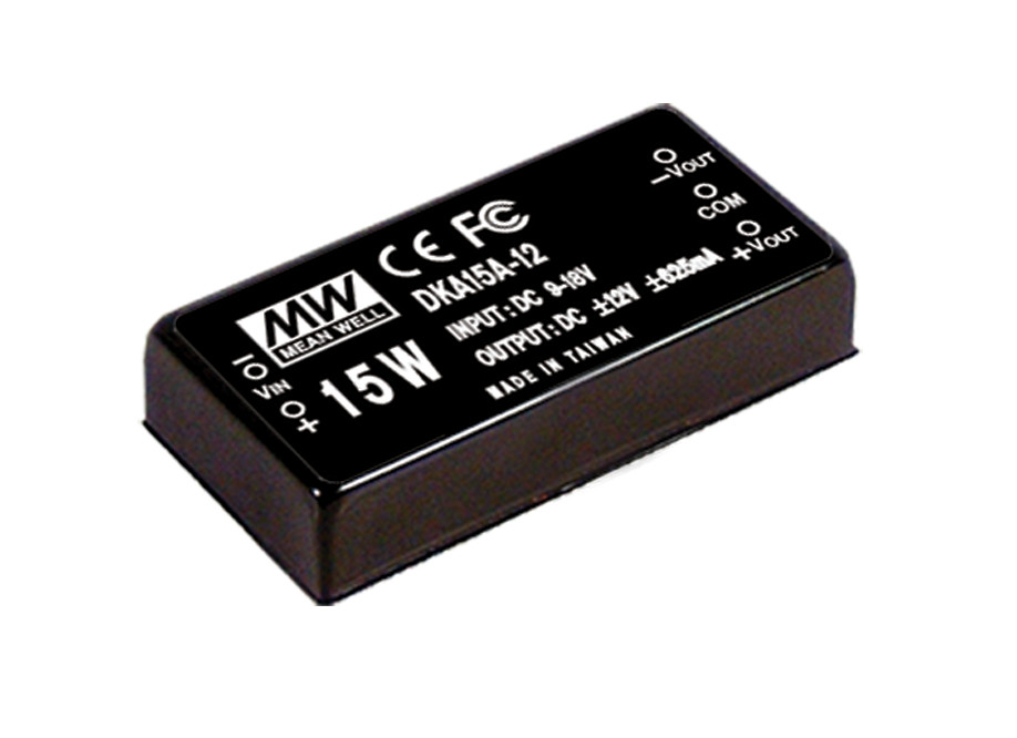 DKA15C-12 MEAN WELL 15W 36~72V Input?2V Regulated Dual Output DC-DC Converter Power Supply