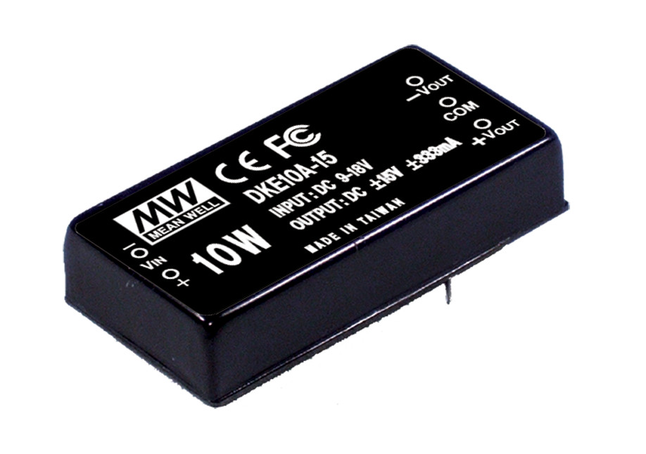 DKE10C-24 MEAN WELL 10W 36~72V Input 24V Dual Output DC-DC Converter Power Supply