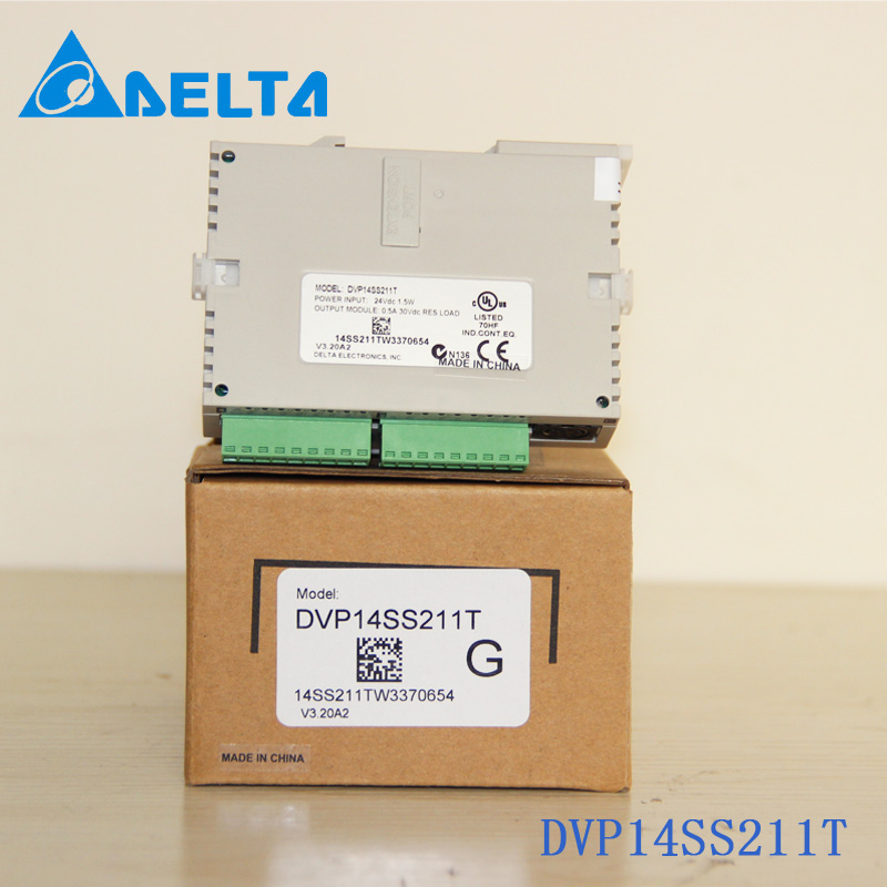 DVP14SS211T Delta PLC 24VDC 8DI 6DO transistor(NPN) Standard Original brand new