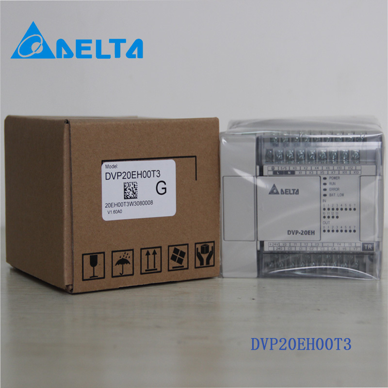 DVP20EH00T3 Delta PLC 100-240VAC 12DI 8DO transistor output Standard Original brand new