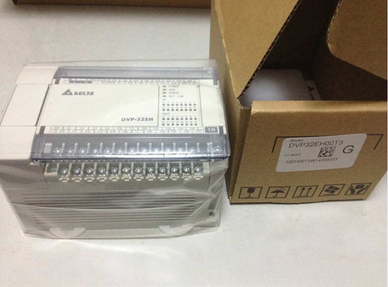 DVP32EH00T3-L Delta PLC 100-240VAC 16DI 16DO transistor output Standard Original brand new