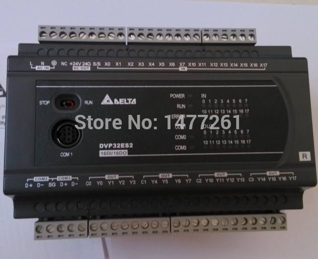 DVP32ES200RC Delta PLC 100-240VAC 36DI 24DO transistor output Standard Original brand new