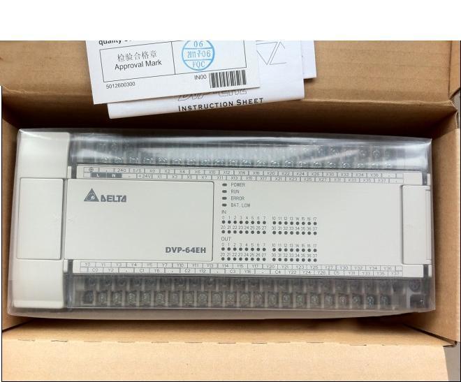 DVP64EH00R2 upgraded to  DVP64EH00R3 Delta PLC 100-240VAC 32DI 32DO relay output Standard Original brand new