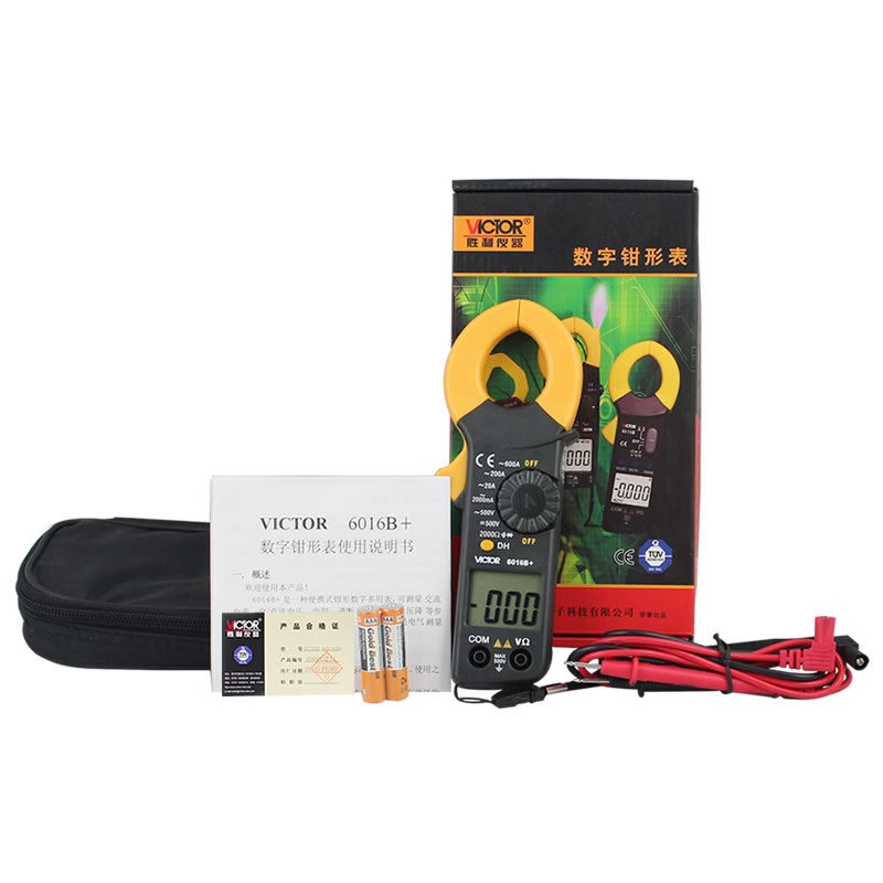 Digital Clamp Meter AC 2000Ma/20A/200A/600A  VC6016B+ VICTOR