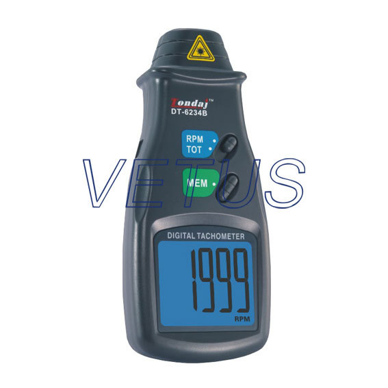 Digital Laser Photo Tachometer RPM Meter Non-Contact Motor Speed Gauge DT6234B