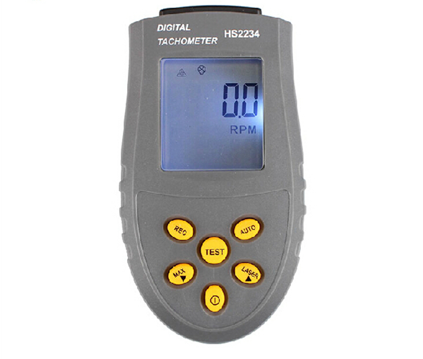 Digital Laser Photo Tachometer RPM Meter Non-Contact Motor Speed Gauge HS2234