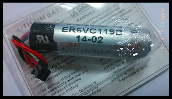 ER6V Lithium battery for TOSHIBA PLC without plug 3.6V