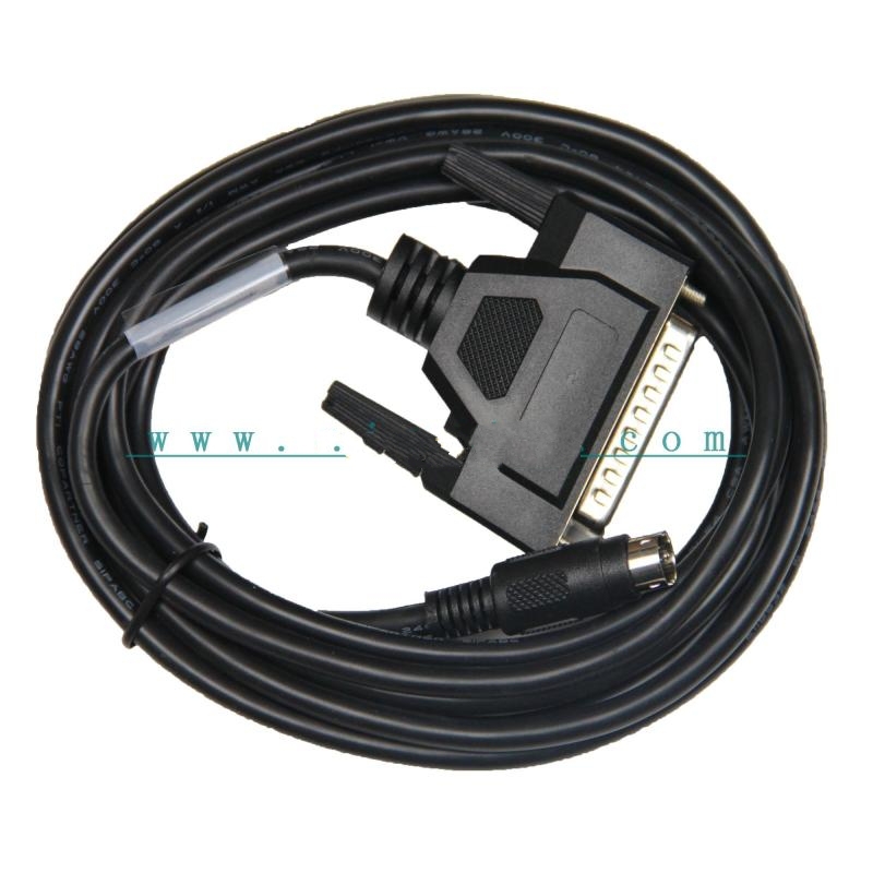 FX-20P-CAB PLC connecting cable Connect Mitsubishi FX and FX2 series programmer 25-pin male & round 8-pin Length:2m