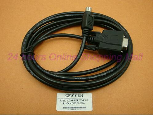 GPW-CB02 RS232 interface programming cable for Japan DIGITAL GP/Proface HMI round 8-pin Length:3m