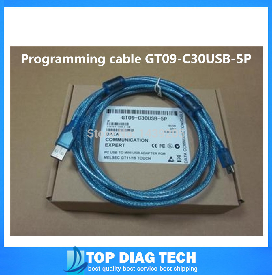 GT09-C20USB-5P USB interface PLC data transmission cable for Mitsubishi GT11/GT15(GT1055) HMI Length:2m