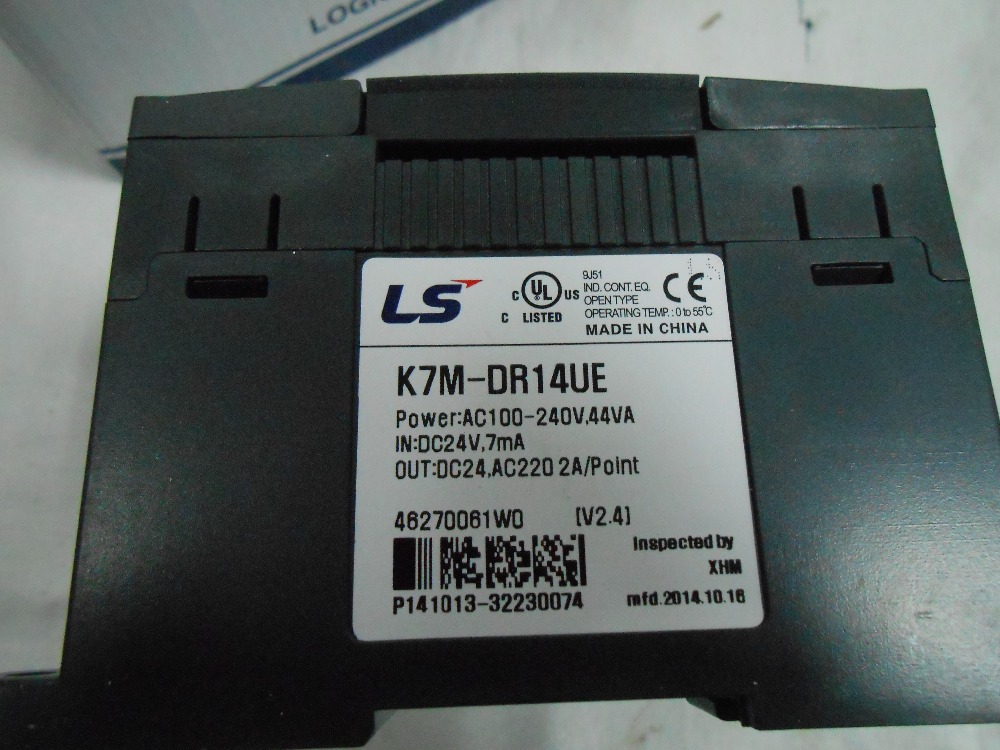 K7M-DR14UE LS PLC K120S Series Economic Type 8 DC Inputs(24VDC) 6 Relay Outputs 85~264VAC New