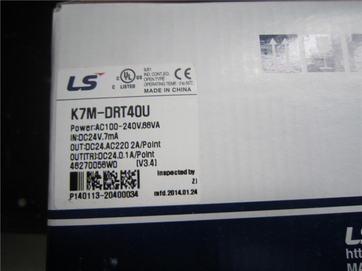 K7M-DRT40U LS PLC K120S Series Standard Type 24 DC Inputs(24VDC) 12/0 Relay Outputs 4/16 Transistor Outputs 85~264VAC Ne