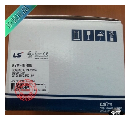 K7M-DT30U LS PLC K120S Series Standard Type 18 DC Inputs(24VDC) 8/0 Relay Outputs 4/12 Transistor Outputs 85~264VAC New