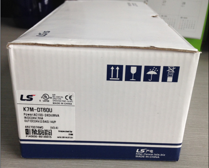 K7M-DT60U LS PLC K120S Series Standard Type 36 DC Inputs(24VDC) 20/0 Relay Outputs 4/24 Transistor Outputs 85~264VAC New