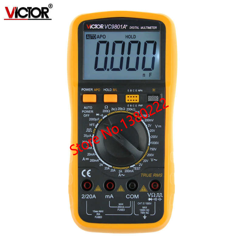 Multimeter  3 1/2  Digital VC9801A+ VICTOR