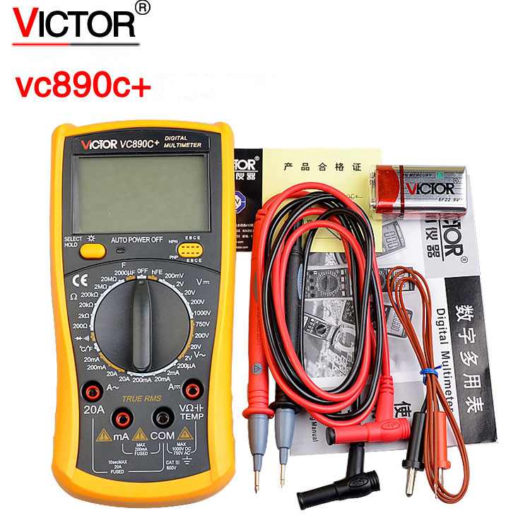 Multimeter  3 1/2 T-RMS  Digital VC890C+ VICTOR