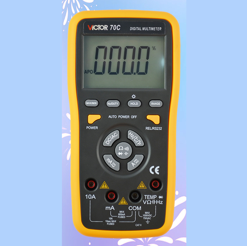 Multimeter   3 5/6  Key Touch Digital VC70C VICTOR