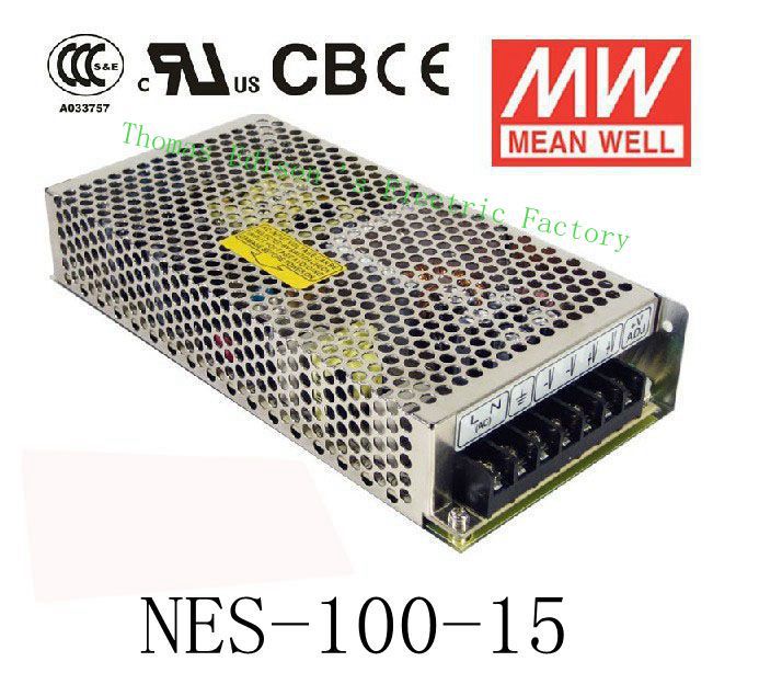 NES-100-15 MEAN WELL Switching Power Supply 100W 15V7A