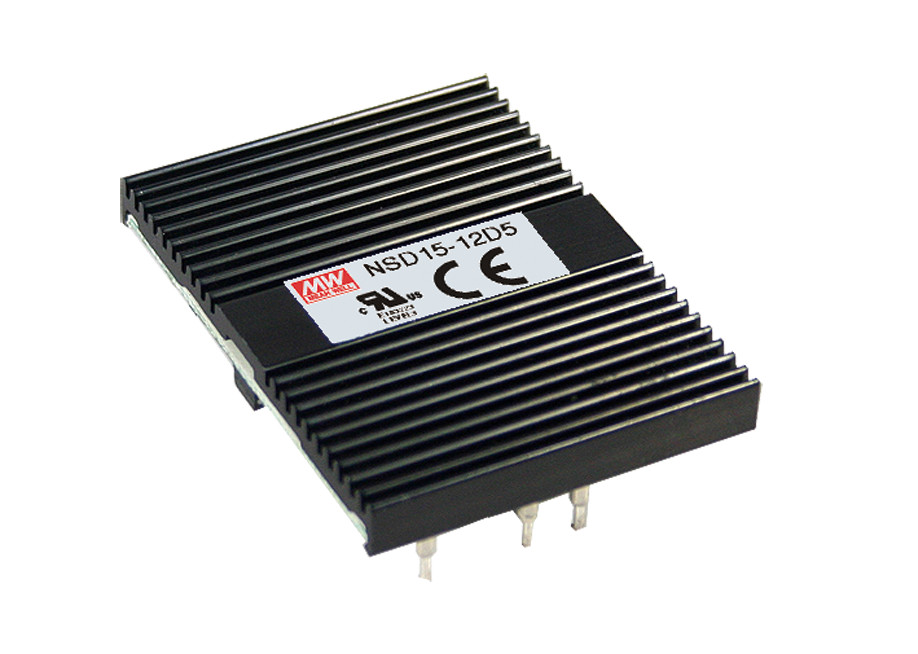 NSD15-48D5 MEAN WELL 15W 18~72V Input 5V Regulated Dual DC-DC Converter Power Supply