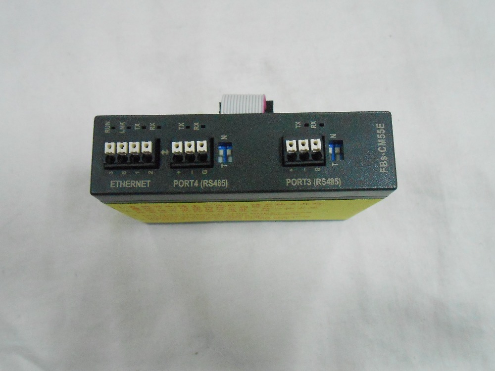 PLC 24VDC 1 RS485 Port3 and 1 RS485 Port4 and Ethernet network interface communication Fatek FBs-CM55E Module New