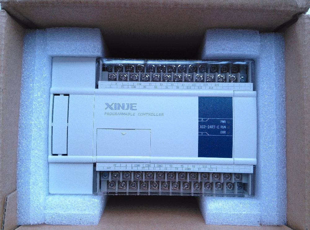 PLC AC220V 14 DI 10 DO Relay 3 COM XC2-24RT-E XINJE