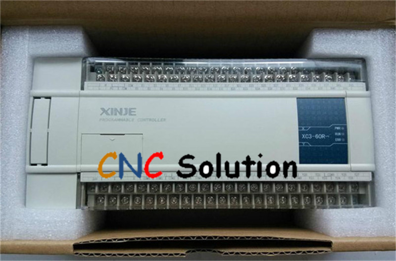 PLC CPU AC220V 36 DI NPN 24 DO Relay XC3-60R-E with  programming cable New