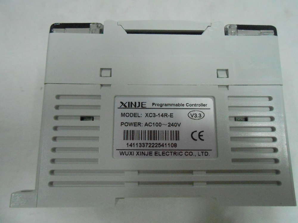 PLC CPU AC220V 8 DI NPN 6 DO Relay XC3-14R-E with  programming cable New