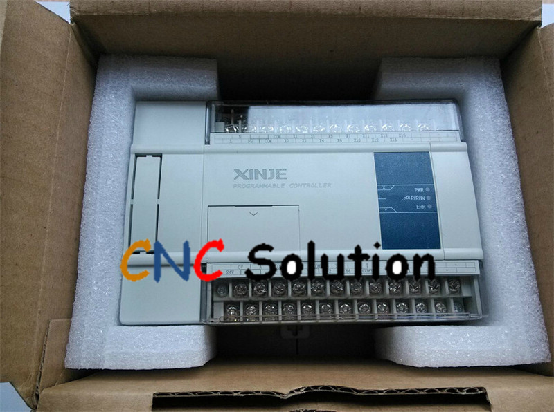 PLC CPU DC24V 14 DI NPN 10 DO Relay&Transistors XC3-24RT-C with  programming cable New