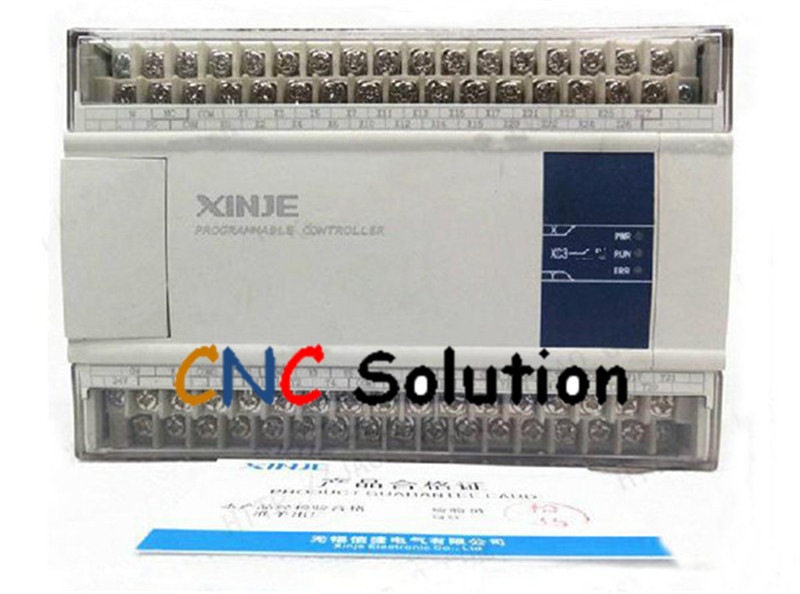 PLC CPU DC24V 24 DI NPN 18 DO Relay XC3-42R-C with  programming cable New