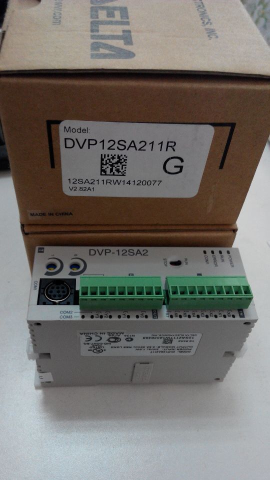 PLC DC24V 8 DI 4 DO relay  Delta DVP12SA211R New