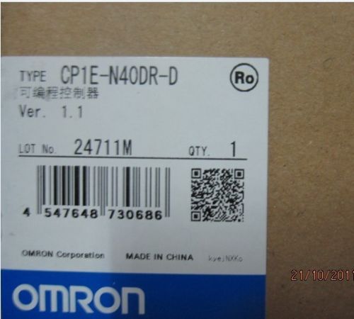 PLC Main Unit DC24V 24 DI 16 DO relay  CP1E-N40DR-D New