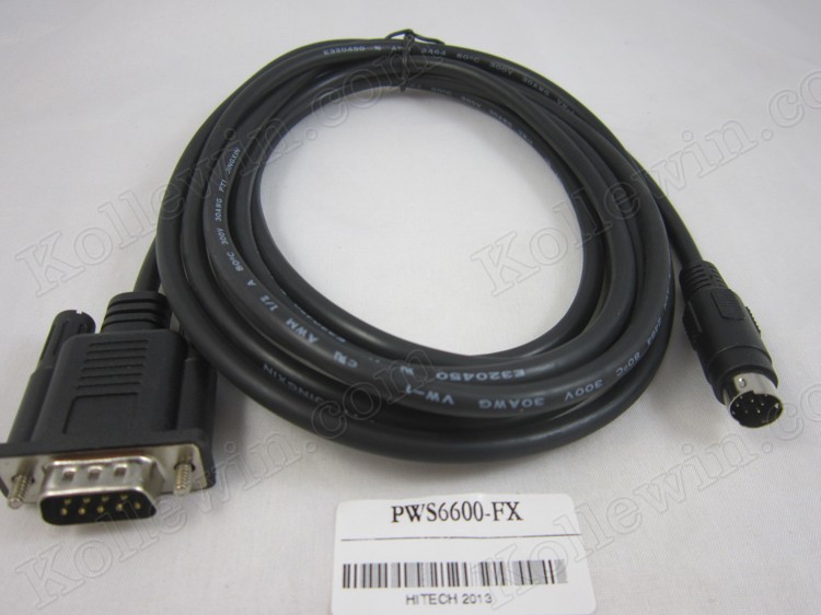 PWS6600-FX Connecting cable for HITECH PWS6600 HMI(new) & Mitsubishi FX2N/FX1N/FX1S series PLC Length:3m