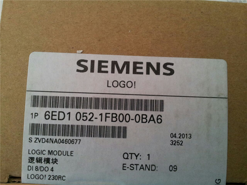 SIEMENS 6ED1052-1FB00-0BA6 8DI 4DO 115V/230VDC LOGO PLC