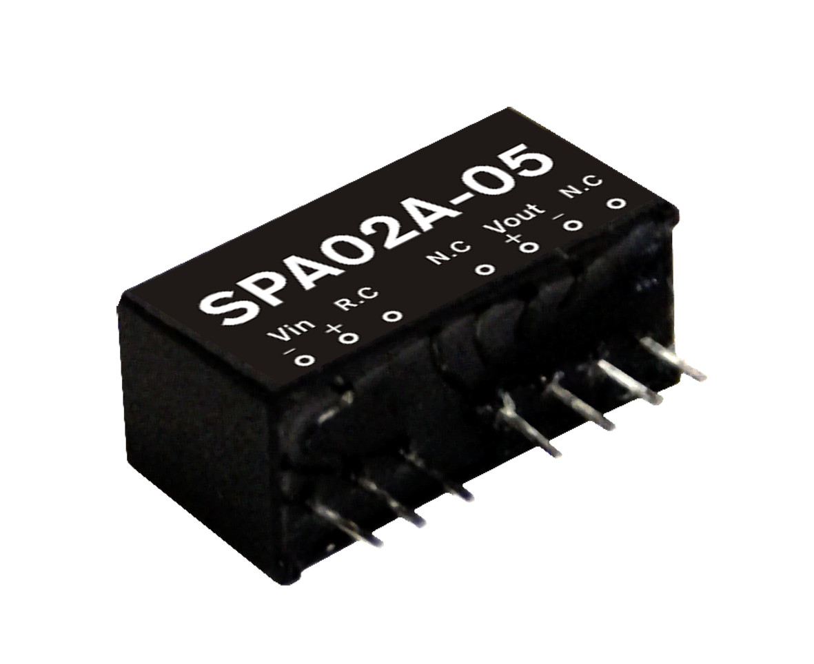 SPA02A-12 MEAN WELL 2W 9~18V Input 12V Regulated Single Output DC-DC Converter Power Supply