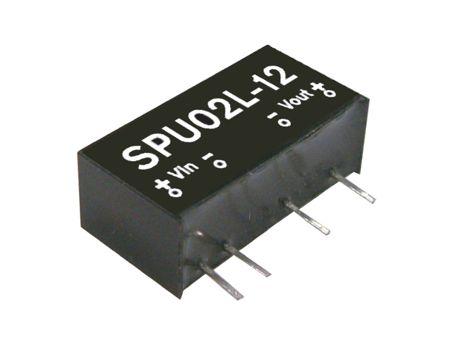 SPU02N-12 MEAN WELL 2W 24V-12V Unregulated Single Output DC-DC Converter Module Power