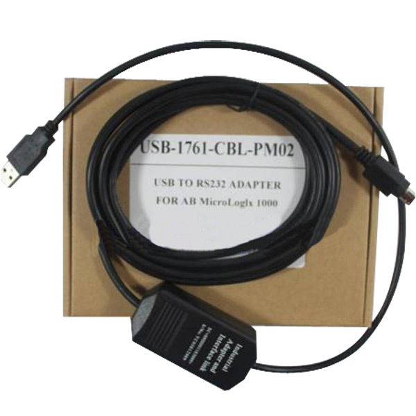 USB-1761-CBL-PM02 USB interface PLC programming cable for AB MicroLonix 1000/1200/1500 series PLC Length:3m Yellow