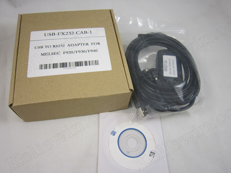 USB-FX232-CAB-1 USB interface PLC programming cable for Mitsubishi GOT-F900(F940/930/920) GT1275 HMI with communication 