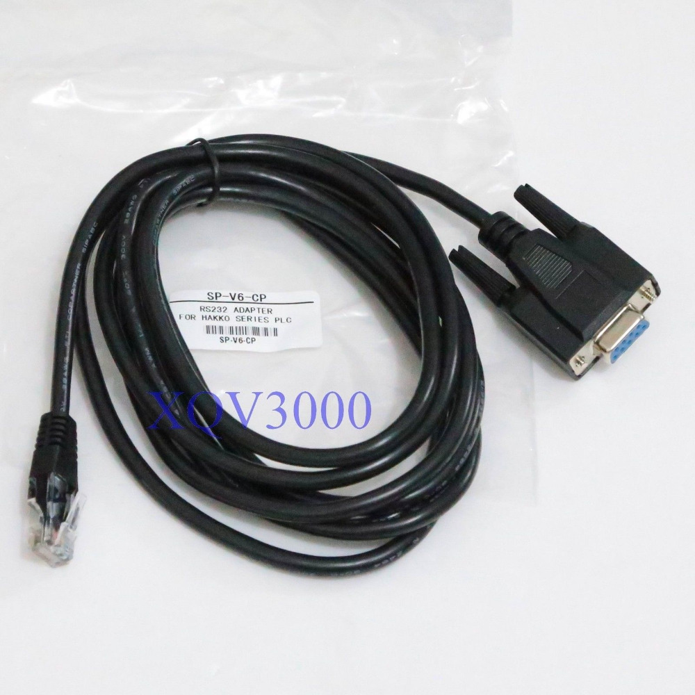 V6-CP RS232 interface programming cable for Hakko V series HMI Length:3m