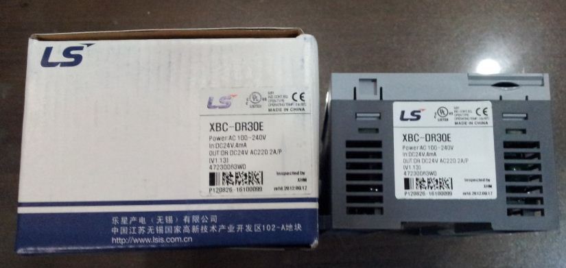 XBC-DR30E LS PLC XGB AC100~220V power supply DC 24V input 18 point relay output 1 2 point 1Year Warranty